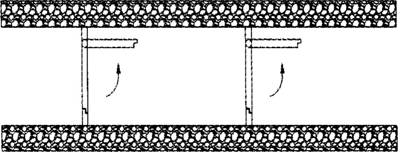 行人風(fēng)門(mén)安裝示意圖